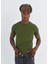 Bd Straight Slim-Fit Likralı Tişört Haki 4
