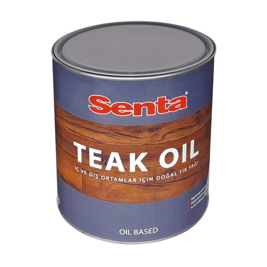 Senta Tik Yağı 0.75 Lt (Iç ve Dış Ortam Ahşap Yüzeyler Için Premium Teak Oil)
