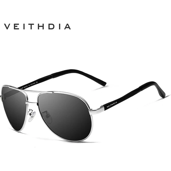 Veithdia Erkek Güneş Gözlüğü - Polarize UV400 Lens (Yurt Dışından)