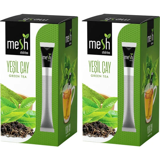 Mesh Stick Yeşil Çay %100 Doğal , Katkısız 2 Paket Birarada