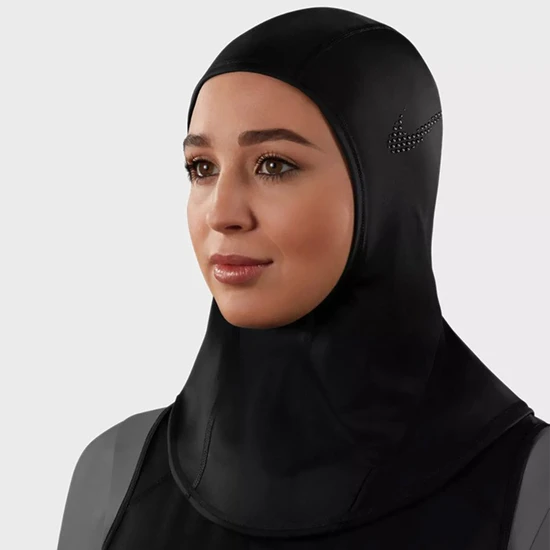 Nike Pro Uv Contoured Hijab Sporcu Başörtüsü Eşarp Siyah Xs-S 100.0521.975