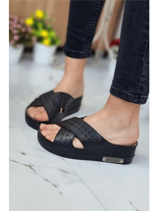 Neon Shoes Kadın Günlük Terlik Anatomik Taban Suni Deri Ev Fiyatı