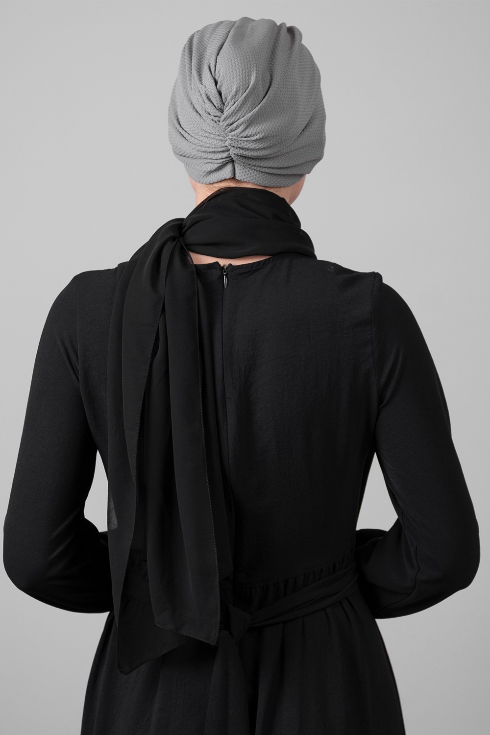 Hürrem Bone Bordo Pratik Hazır Geçmeli Tesettür Bone Petekli Büzgülü 1204_16 görsel 5