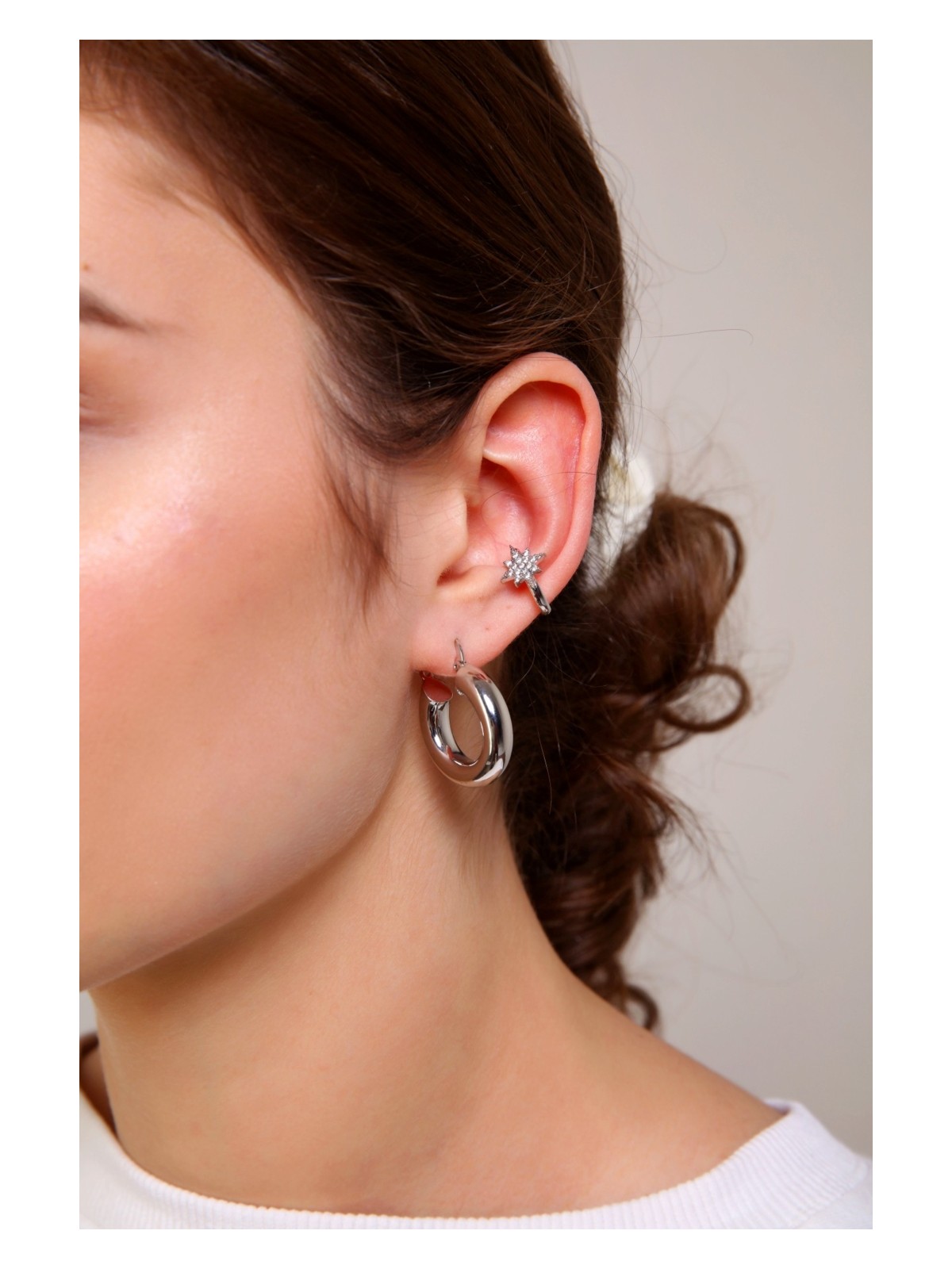 Aurrari Kadın Kuzey Yıldızı Earcuff - Görsel 4