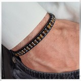 Seven Art Jewelry Doğal Taş Kaplangözü Slim Silindir Unisex Bileklik