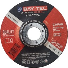 Bay Tec Çapak Alma Taşı 115 mm Taşlama 5 Adet