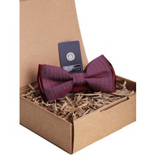 Kravatkolik Bordo Kum Desen Papyon P1054