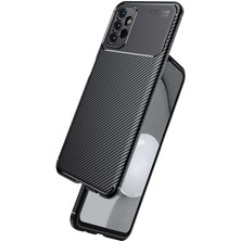 CoverZone Galaxy A23 ile Uyumlu Kılıf Karbon Delüx Tpu Silikon Siyah