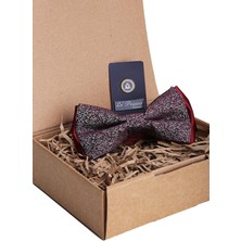 Kravatkolik Bordo Kum Desen Papyon P1107