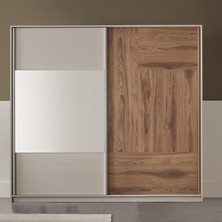 Enza Home Loreto 240 cm Sürgü Kapaklı Gardrop