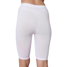Emay 3856 Seamless Soft Kapri Tayt Beyaz