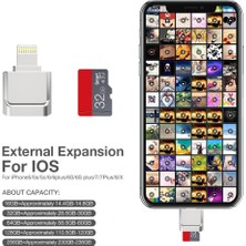 Streak iPhone Lightning Micro Sd Tf Hafıza Kart Okuyucu Mini Otg Adaptör