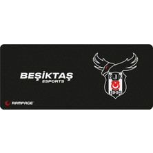 Rampage MP-25 Siyah 300*700*3mm Beşiktaş Esports Lisanslı Logolu Büyük Boy Gaming Mouse Pad