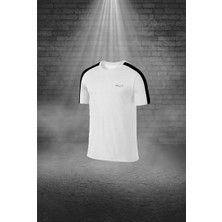 Poseidon Storm Erkek Beyaz Dri-Fit Kumaş Baskısız Yuvarlak Yaka Kısa Kol Tişört Şort Alt Üst Takımı (S-3xl)