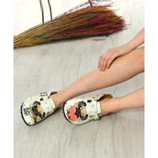 Azizsahinshoes 6298 Aşık Köpekler Sabo Terlik