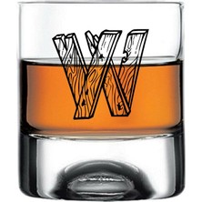 Paşabahçe W Harfi Yazılı Holiday Viski Bardağı