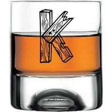 Paşabahçe K Harfi Yazılı Holiday Viski Bardağı