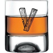 Paşabahçe V Harfi Yazılı Holiday Viski Bardağı