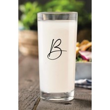 Paşabahçe B Harfli Yazılı Çıkmayan Baskılı Rakı Bardağı Kadehi