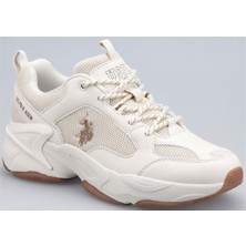 U.S. Polo Assn. Maybe Bej Kadın Sneaker Spor Ayakkabı V1