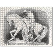 Cakapuzzle Lady Godiva Taş Heykel 120 Parça Puzzle Yapboz Mdf (Ahşap)