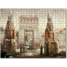 Cakapuzzle Antik Mısır Zafer Takı ve Sfenksler 500 Parça Puzzle Yapboz Mdf (Ahşap)