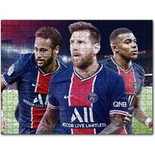 Cakapuzzle Messi Neymar Mbappe Artık Biarada 500 Parça Puzzle Yapboz Mdf (Ahşap)