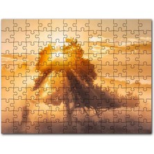 Cakapuzzle Ormanın Dışındaki Tek Ağaç ve Mistik Güneş Işınları 500 Parça Puzzle Yapboz Mdf (Ahşap)