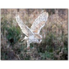 Cakapuzzle Çayırda Konmaya Hazırlanan Beyaz Baykuş 120 Parça Puzzle Yapboz Mdf (Ahşap)