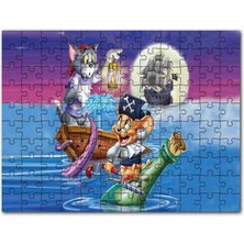 Cakapuzzle Tom ve Jerry Shiver Me Bıyık 120 Parça Puzzle Yapboz Mdf (Ahşap)