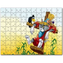 Cakapuzzle Tom ve Jerry Fare Sorunu 120 Parça Puzzle Yapboz Mdf (Ahşap)