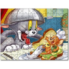 Cakapuzzle Tom ve Jerry Kovalayan Oyunlar Ev 500 Parça Puzzle Yapboz Mdf (Ahşap)