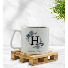 BK Kişiye Özel Harfli Isimli Middle Beyaz Kupa Bardak Model 1