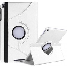 HTStore Galaxy T720 Tab S5E Htstore Zore Dönebilen Standlı Kılıf-Beyaz