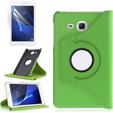 HTStore Samsung Galaxy Tab 4 T280 Htstore Htstore Zore Dönebilen Standlı Kılıf-Yeşil