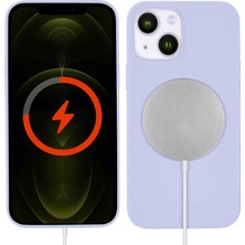 HTStore Apple iPhone 13 Kılıf Htstore Silksafe Wireless Kapak-Mor