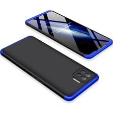 HTStore Oppo Reno 4 Lite Kılıf Htstore Zore Ays Kapak-Siyah-Mavi