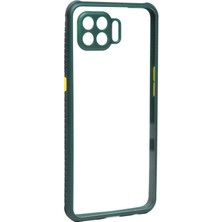 HTStore Oppo Reno 4 Lite Kılıf ​​htstore Zore Kaff Kapak-Koyu Yeşil