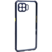 HTStore Oppo Reno 4 Lite Kılıf ​​htstore Zore Kaff Kapak-Lacivert