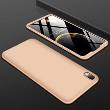 HTStore Xiaomi Redmi 7A Kılıf Htstore Zore Ays Kapak-Gold