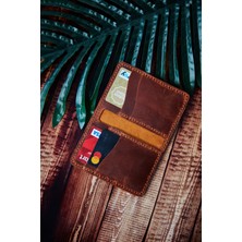 Brown Art Craft Brownartcraft Hakiki Deri Dikey Erkek Tütün Rengi Kartlık