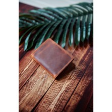Brown Art Craft Brownartcraft Hakiki Deri Dikey Erkek Tütün Rengi Kartlık