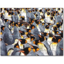 Cakapuzzle Impataror Penguenleri Bir Arada 120 Parça Puzzle Yapboz Mdf (Ahşap)