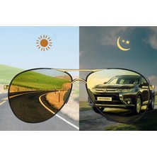 Mastercar Rayban Model Metal Anti Far Gece Görüş Gözlüğü + Gözlük Kutusu Hediyeli