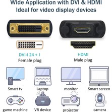 Streak DVI Dişi 24+1 To Erkek HDMI Çevirici Dönüştürücü Kablo Adaptörü