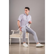 Akçaylar Bican Klasik Kesim Cepli Ekose Desen Pamuklu Erkek Gömlek