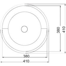 Artenova D38 Mermeraltı Daire 380X380 mm Düz