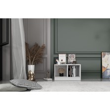 Nettrends Rafli Kitaplik 65 cm Beyaz KTP-1203