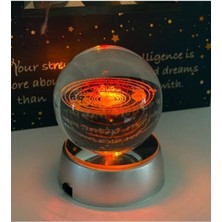 Çılgın Güneş Sistemi Işıklı Cam Küre