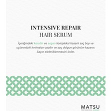 Matsu Intensive Care Hair Serum Yıpranmış Saçlar Için Yoğun Bakım Saç Serumu 100ML